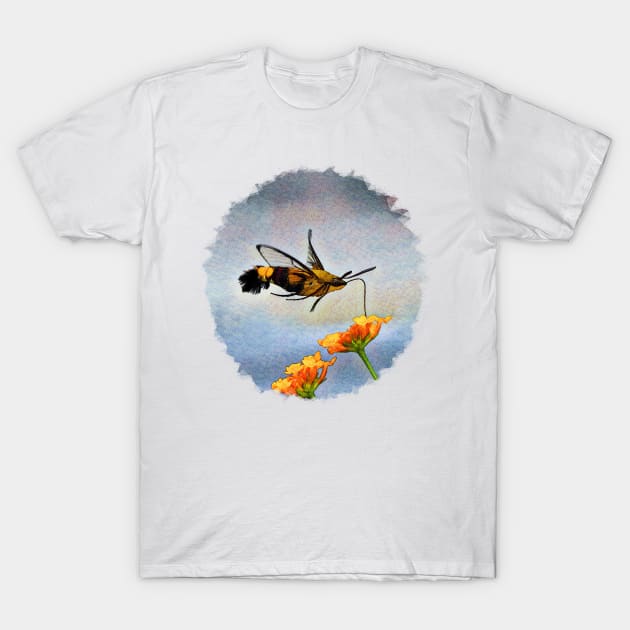 Hummingbird Hawk Moth T-Shirt by PhotoArts